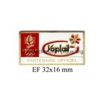09 01 Club Coubertin Yoplait pin golden flame 32 x 16 mm soft enamel