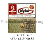 09 02 Club Coubertin Yoplait pin white flame 32 x 16 mm soft enamel signed 61.54.00.55