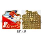 09 12 Club Coubertin Yoplait pin alpine skiing soft enamel signed F.B