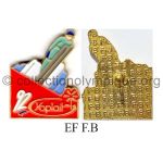 09 13 Club Coubertin Yoplait pin ski jumping soft enamel signed F.B