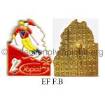 09 15 Club Coubertin Yoplait pin slalom soft enamel signed F.B
