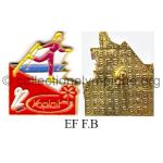 09 18 Club Coubertin Yoplait pin ballet soft enamel signed F.B