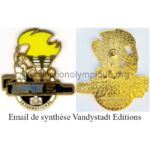 102 04 media press agencies Vandystadt Allsport pin France black synthetic enamel edited by Vandystadt Editions