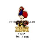12 06 Club Coubertin Ibm coq époxy, 30 x 16 mm
