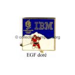 12 14 Club Coubertin Ibm hockey doré émail grand feu