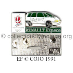 19 09 pin's Club Coubertin Renault Espace émail à froid signé © COJO 1991