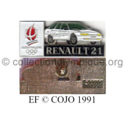 19 12 pin's Club Coubertin Renault 21 émail à froid signé © COJO 1991
