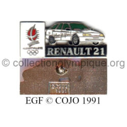 19 14 pin's Club Coubertin Renault 21 émail grand feu signé © COJO 1991