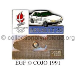 19 17 pin's Club Coubertin Renault 25 émail grand feu signé © COJO 1991