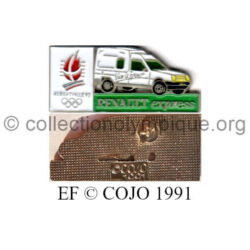 20 01 pin's Club Coubertin Renault Express émail à froid signé © COJO 1991