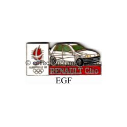 20 05 pin's Club Coubertin Renault Clio émail grand feu