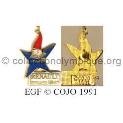 20 13 pin's Club Coubertin Renault mascotte Magique émail grand feu signé © COJO 1991