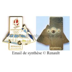 21 03 pin's Club Coubertin Renault Espace et montagnes émail de synthèse signé © Renault
