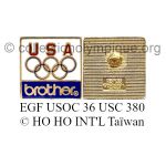 26 04 Club Top pin's Brother USA émail grand feu signé USOC 36 USC 380 © HO HO INT'L Taïwan