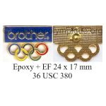 26 07 Club Top pin's Brother 24 x 17 mm époxy et émail à froid signé 36 USC 380