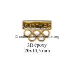 26 09 Club Top pin's Brother 20 x 14,5 mm 3 D doré époxy