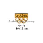 26 10 Club Top pin's Brother 16 x 12 mm 3D doré époxy