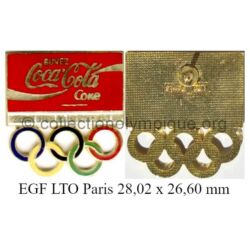 27_03 TOP club Coca-Cola pin hard enamel 28.02 x 26.6 mm signed LTO Paris