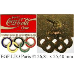 27_04 TOP club Coca-Cola pin hard enamel 26.81 x 25.4 mm signed LTO Paris