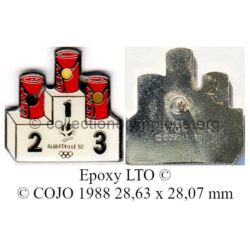 30_16 TOP club Coca-Cola pin epoxy signed © COJO 1988 made by LTO ©