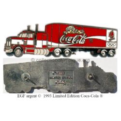31_01 TOP club Coca-Cola pin hard enamel silvered signed © 1993 Limited Edition Coca-Cola ® (fake)