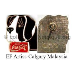 33_12 TOP club Coca-Cola pin St Bernard dog soft enamel made by Artiss Calgary Malaysia