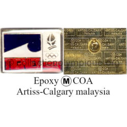34_09 Tignes TOP club Coca-Cola pin epoxy signed Trade Mark COA made by Artiss Calgary Malaysia
