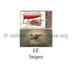 34_12 Les Arcs space TOP club Coca-Cola pin soft enamel signed Sniper