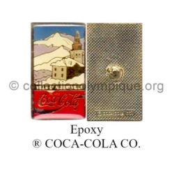 35_02 Albertville town TOP club Coca-Cola pin epoxy signed ® COCA COLA CO.