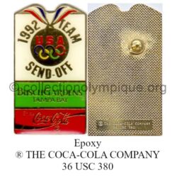 35_11 TOP club Coca-Cola pin epoxy signed ® COCA COLA COMPANY 36 USC 380