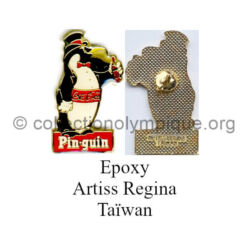 35_14 penguin TOP club Coca-Cola pin epoxy 25,5 x 15 mm made by Artiss Regina Taïwan