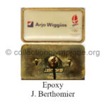 56_03 Albertville 1992 official supplier Arjo Wiggins pin epoxy signed J. Berthomier