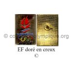 56_09 Albertville 1992 pin's fournisseur officiel Bose EF doré en creux ©