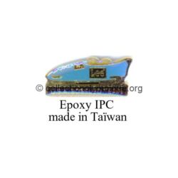 86 04 pin's partenaires équipes étrangères USA lee jeans époxy signé IPC Made in Taïwan
