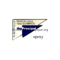 86 05 pin's partenaires équipes étrangères USA The Principal insurances époxy