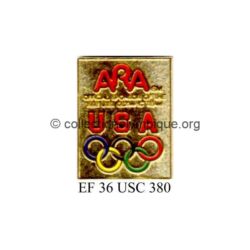 86 08 pin's partenaires équipes étrangères USA ARA SM chaussures pour femmes émail à froid signé 36 USC 380