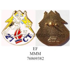 108 07 Army security forces 27th Alpine Fighter Battalion soft enamel signed MMM (Mahe Matchers Manufactures) 76869382