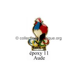 127 07 pin's comité départemental olympique et sportif (CDOS) de l'Aude (11) époxy