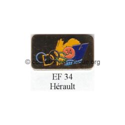 127 19 pin's comité départemental olympique et sportif (CDOS) de l'Hérault (34) émail à froid
