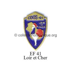 127 21 pin's comité départemental olympique et sportif (CDOS) du Loir et Cher (41) émail à froid