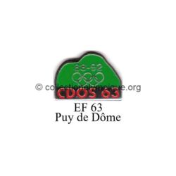 128 04 pin's comité départemental olympique et sportif (CDOS) du Puy de Dôme (63) émail à froid