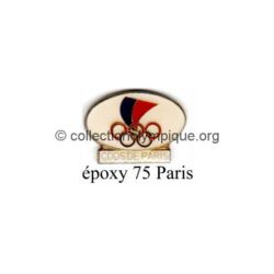 128 11 pin's comité départemental olympique et sportif (CDOS) de Paris (75) époxy