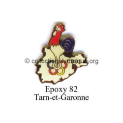 128 16 pin's comité départemental olympique et sportif (CDOS) du Tarn-et-Garonne (82) époxy