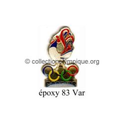 128 17 pin's comité départemental olympique et sportif (CDOS) du Var (83) époxy