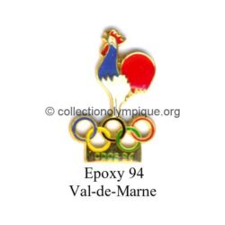128 24 pin's comité départemental olympique et sportif (CDOS) du Val-de-Marne (94) époxy