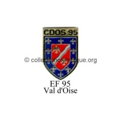 128 26 pin's comité départemental olympique et sportif (CDOS) du Val d'Oise (95) émail à froid