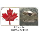 177 02 pin's ponts entre Albertville 1992 Sarajevo 1984 et Calgary 1988 émail à froid signé Ikom-Zagreb