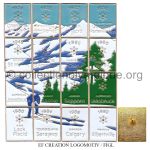 177 20 bis pin's ponts de Chamonix 1924 à Albertville 1992 émail à froid signé Création Logomotiv - FIGL