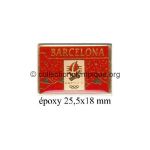 177 24 pin's pont Albertville 1992 avec Barcelone 1992 rouge