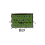177 30 pin's pont Albertville 1992 avec Barcelone 1992 vert